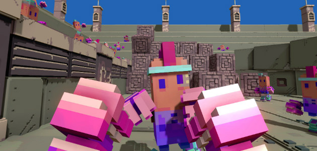 Punch people until their heads explode in Spartan Fist
