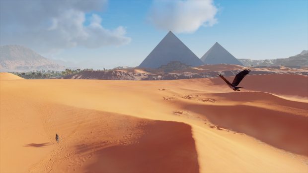 The joys of travelling Assassin's Creed Origins by eagle