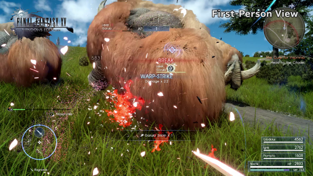 Final Fantasy XV PC first person mode