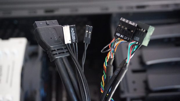 Say hello to your front panel cables. Say hello to your front panel cables.
