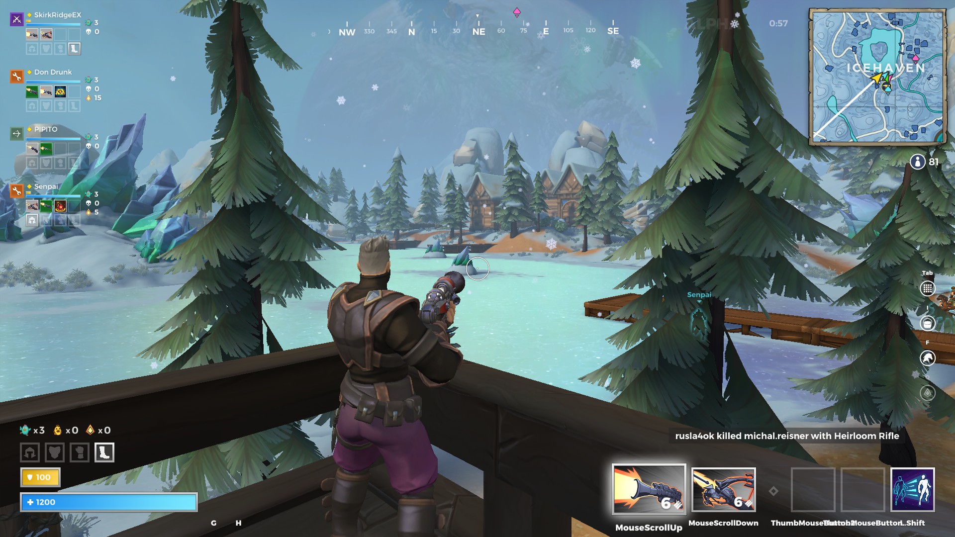 A view of the lake of Icehaven in Realm Royale