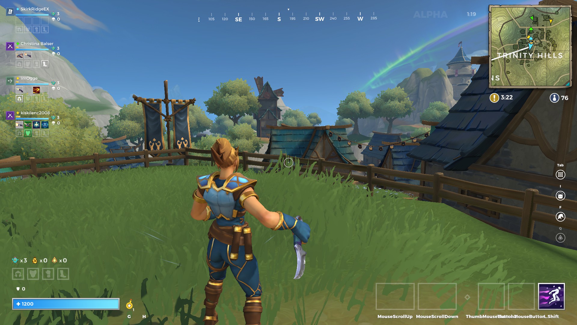 A view of Trinity Hills in Realm Royale