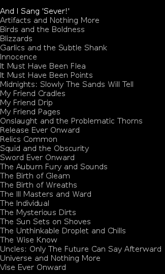 009 poetry list