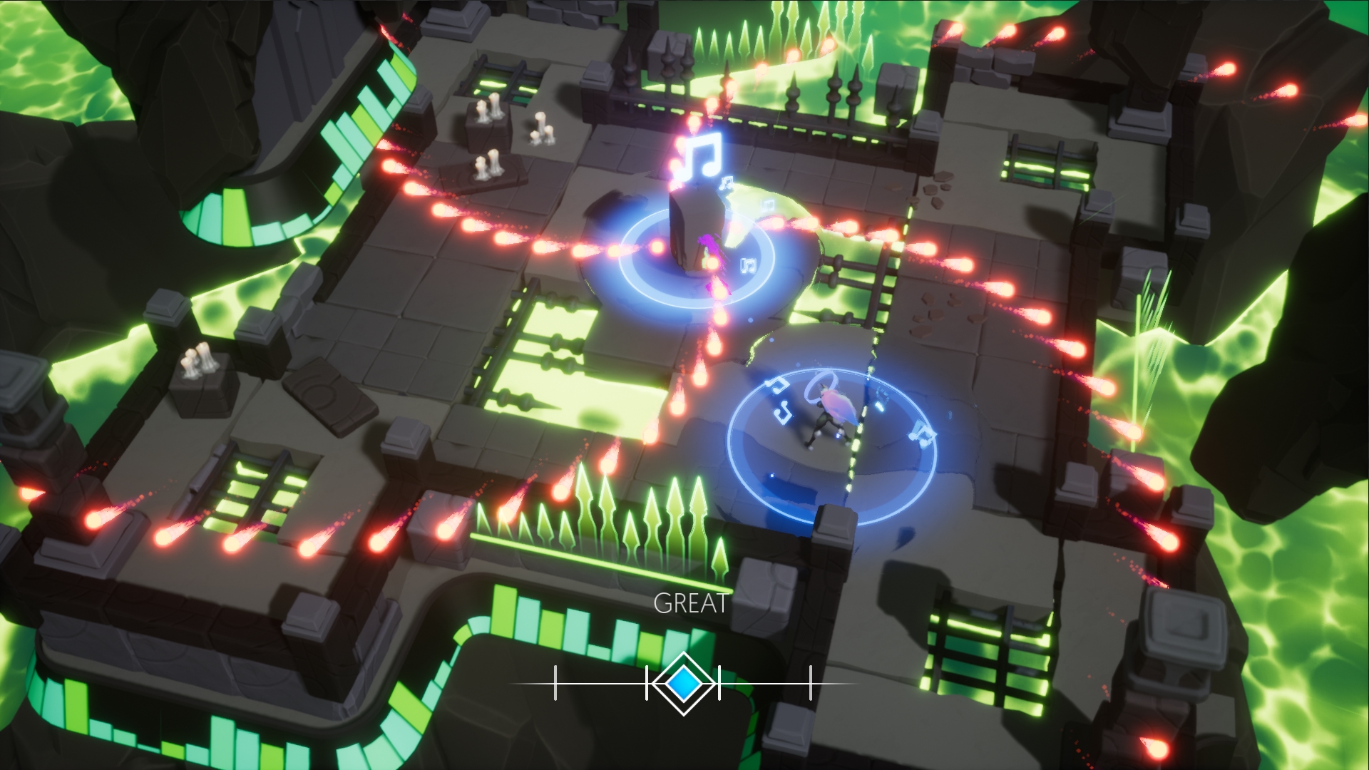 Musical shooter Soundfall seems to be like Nex Machina by the use of Crypt of the Necrodancer
