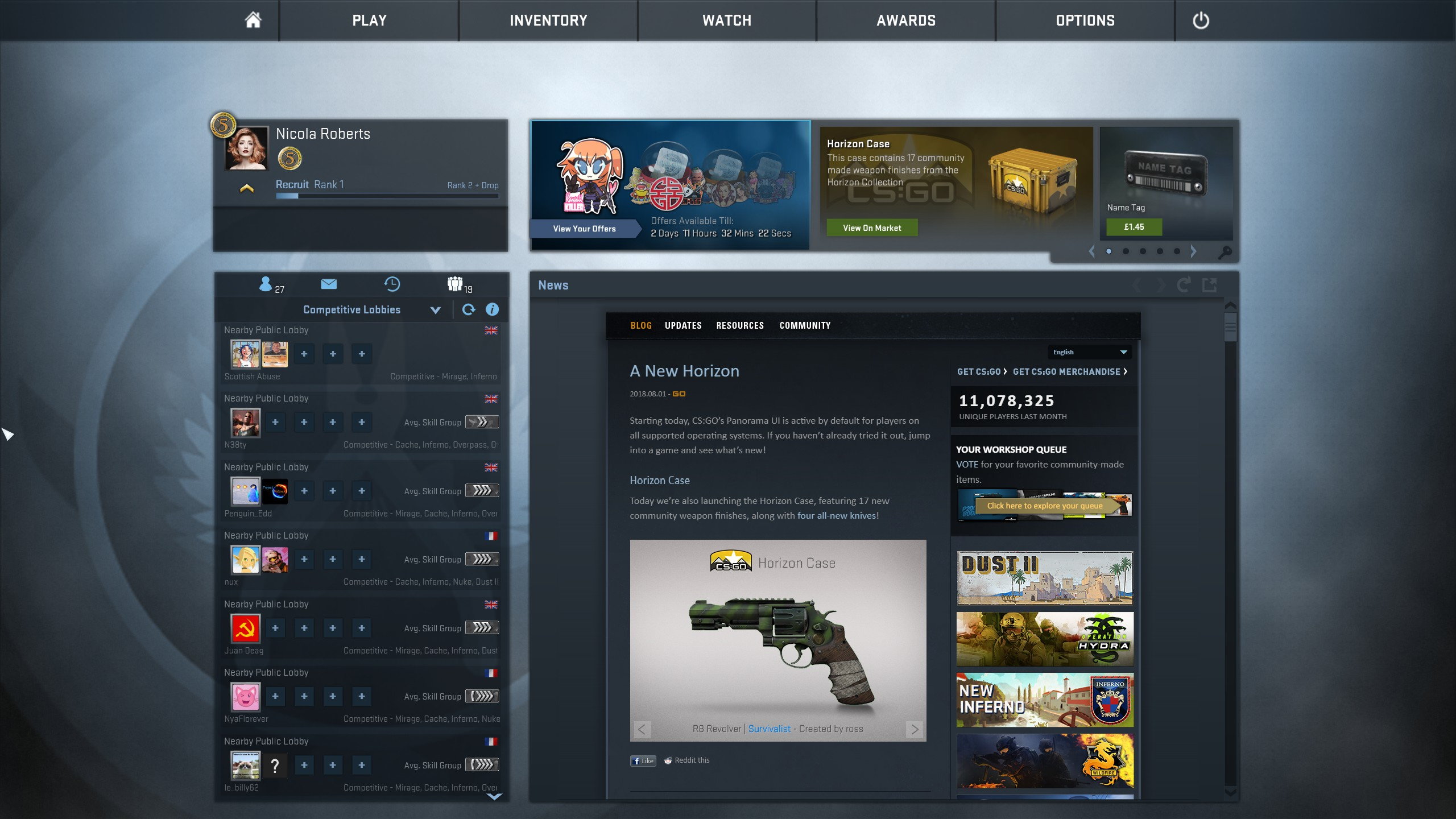 Main Menu - Counter-Strike: Global Offensive