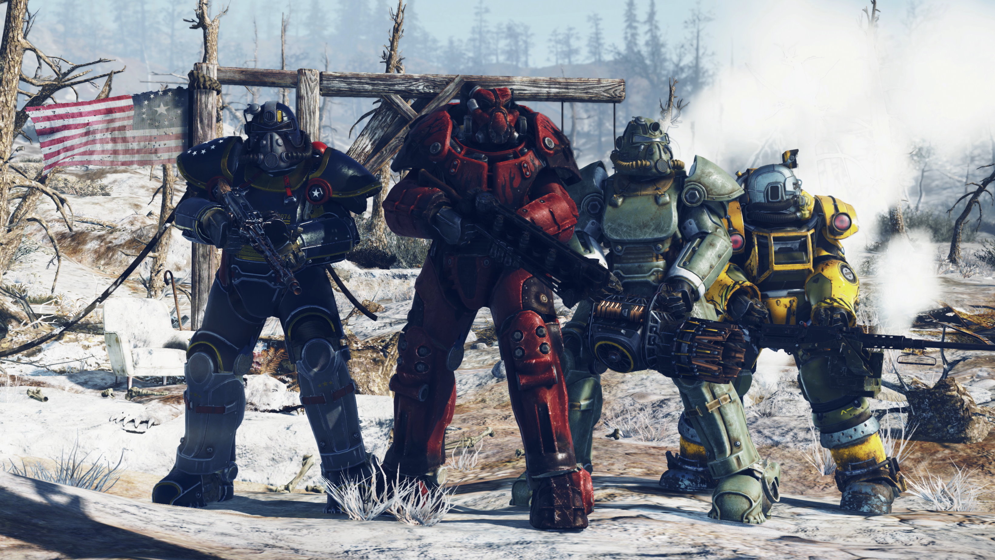 Fallout 76 Power Armour Locations All The Power Armor Locations Rock Paper Shotgun