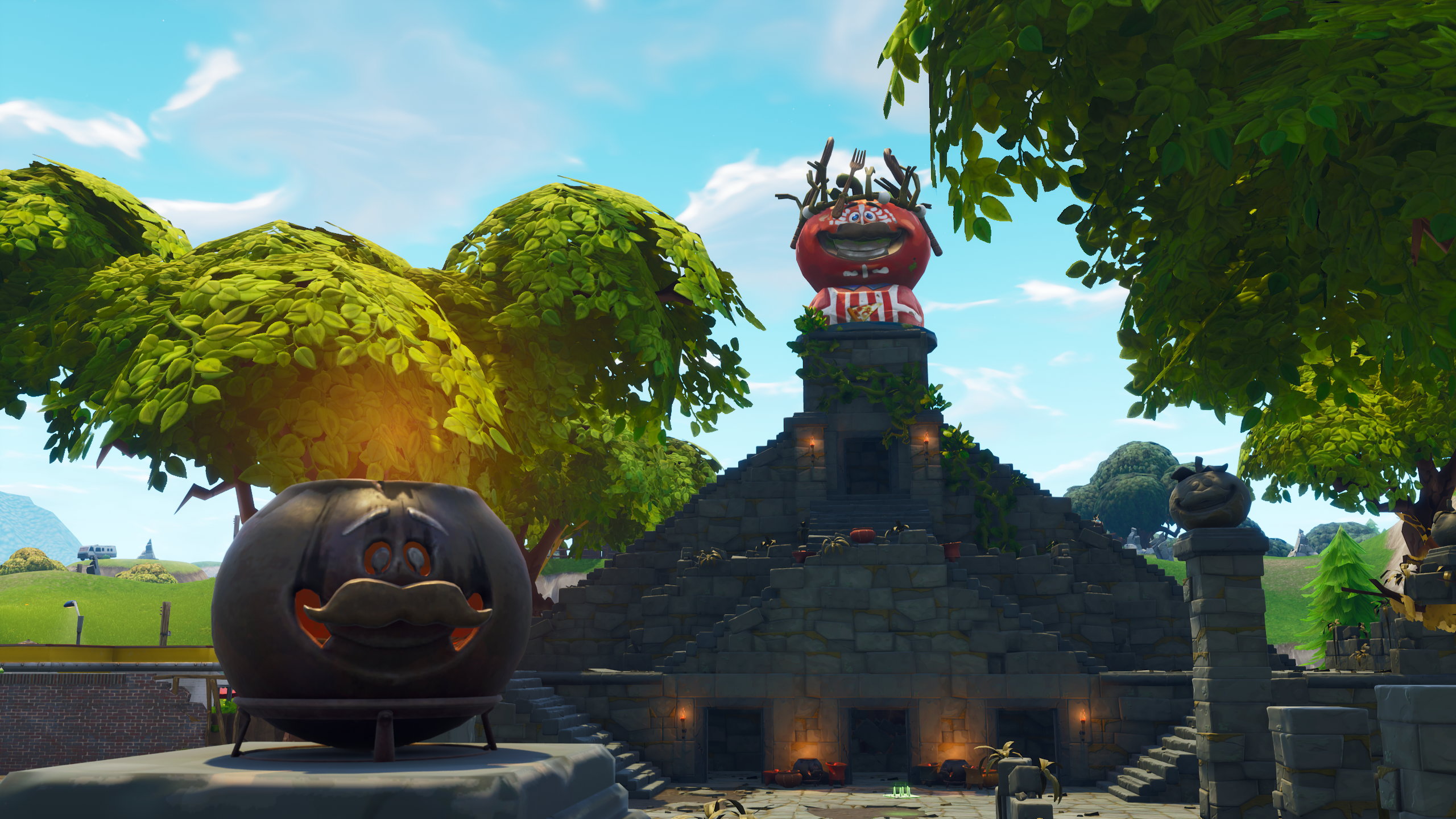 dance at a tomato shrine fortnite