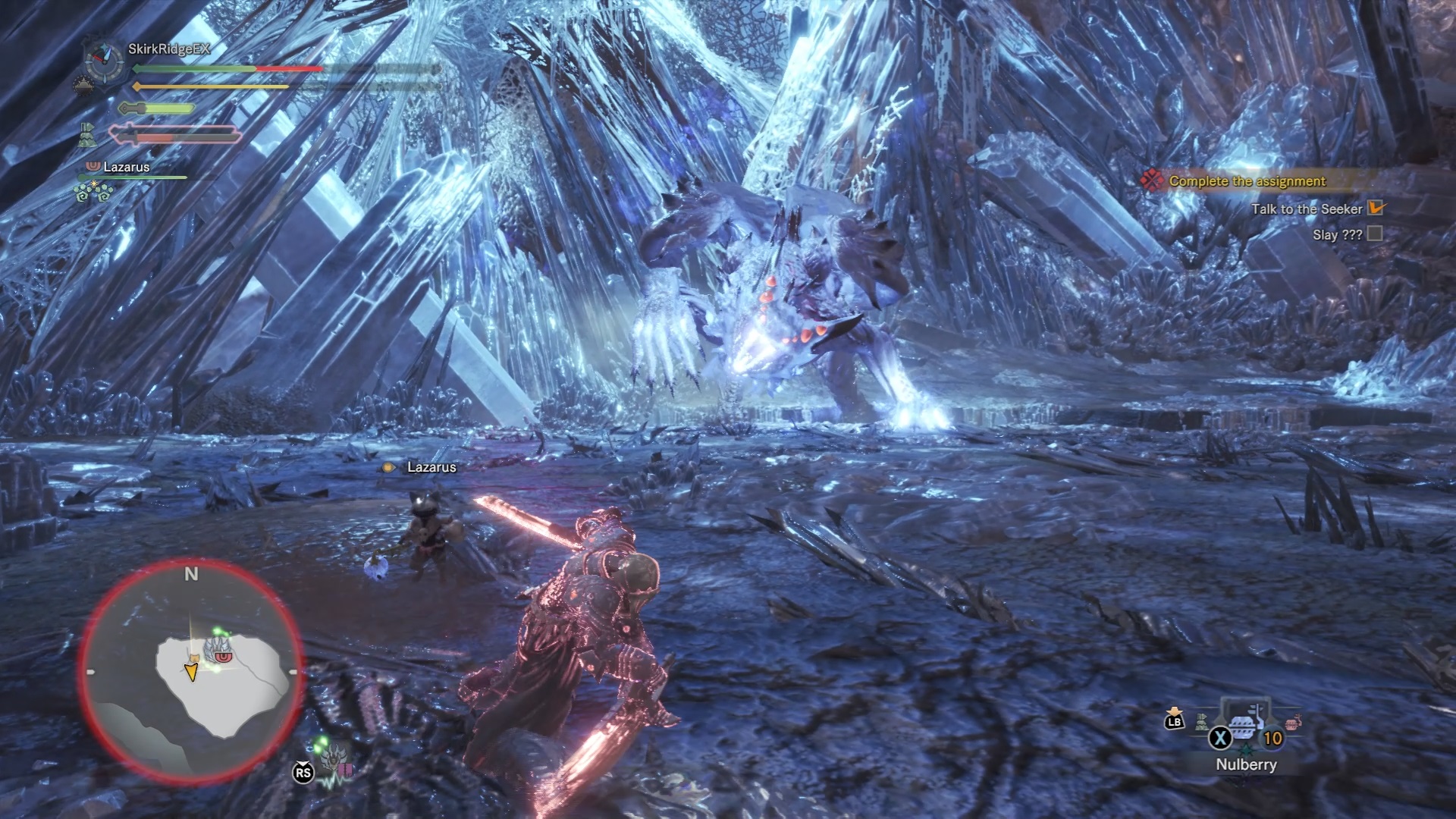 Xeno'jiiva charging in its unawakened state.