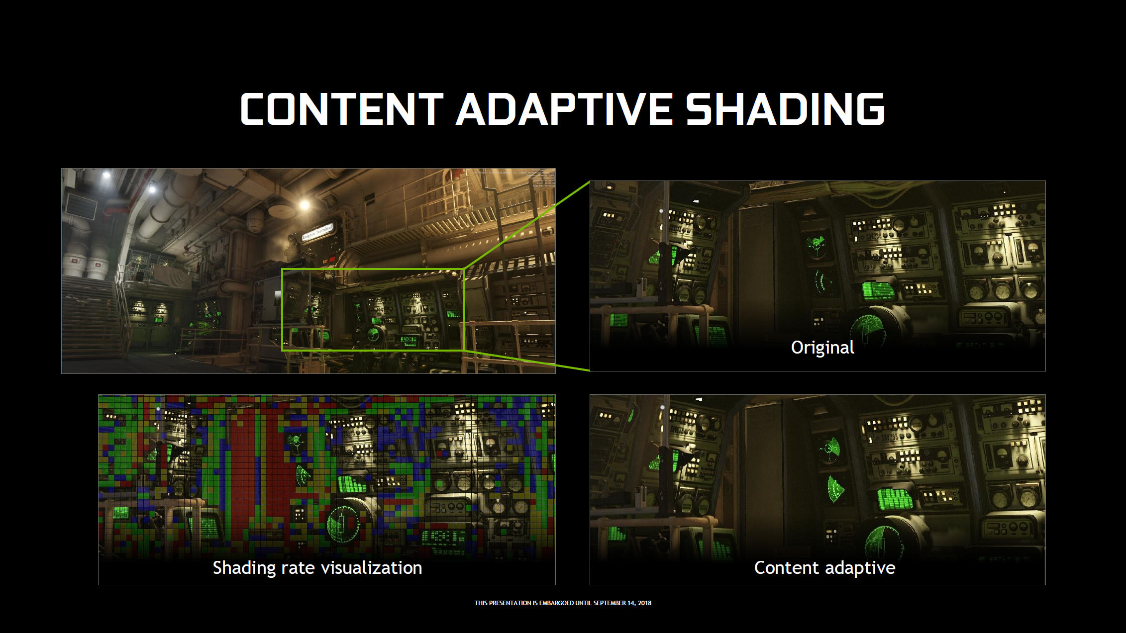 Nvidia's adaptive shading techniques applied to Wolfenstein II