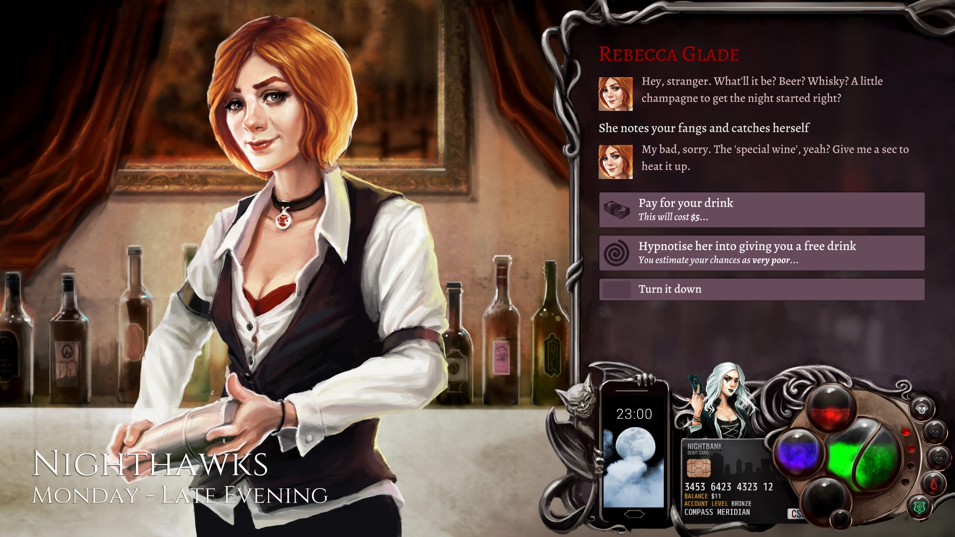 Richard Cobbett & Wadjet Eye’s vampire RPG Nighthawks swoops onto Kickstarter