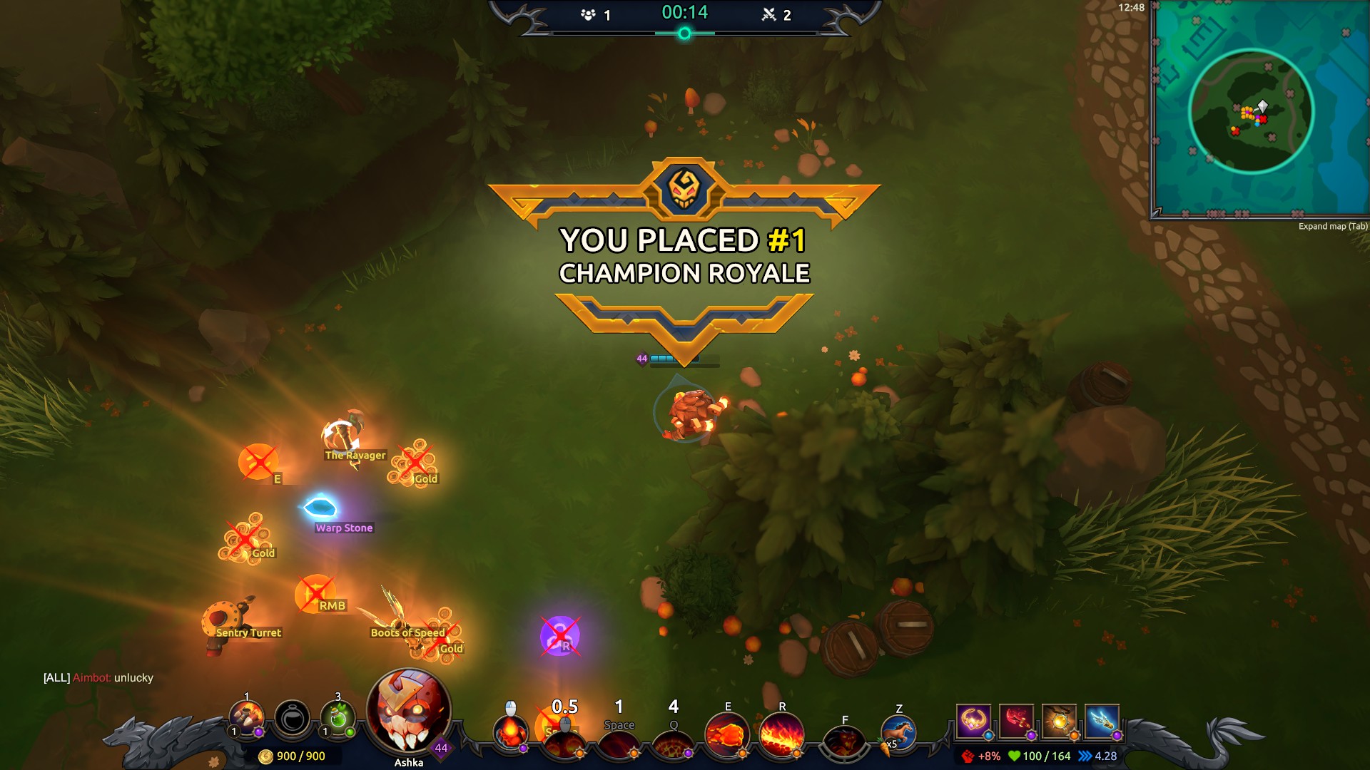 One of the few games where the top of the leaderboard are all playing something different : r/BattleRite
