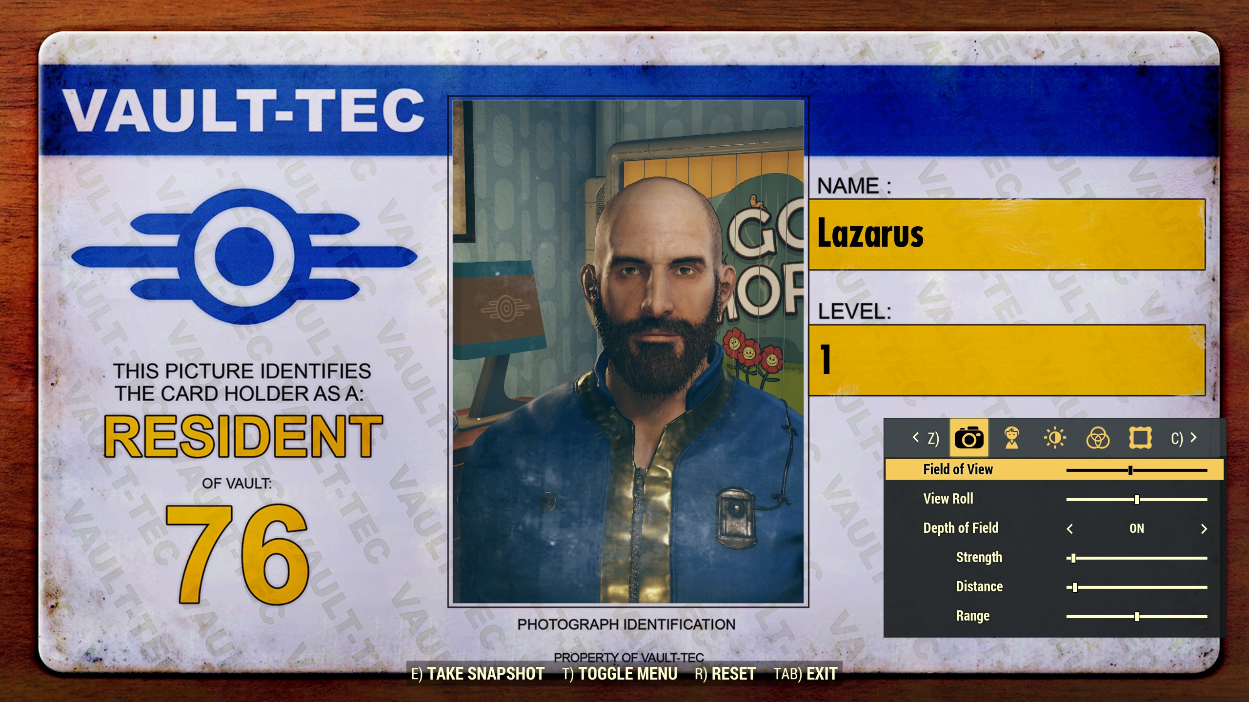 Range id. Fallout 76 character Creation. Vault Resident. Fallout 76 character.