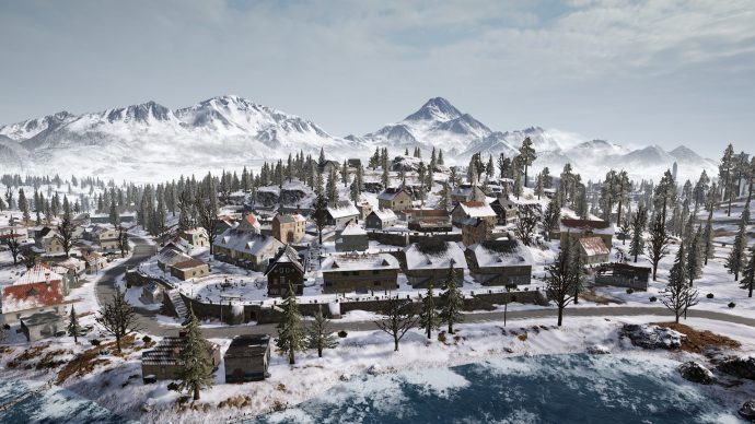 An overview of Goroka in Plunkbat's Vikendi map