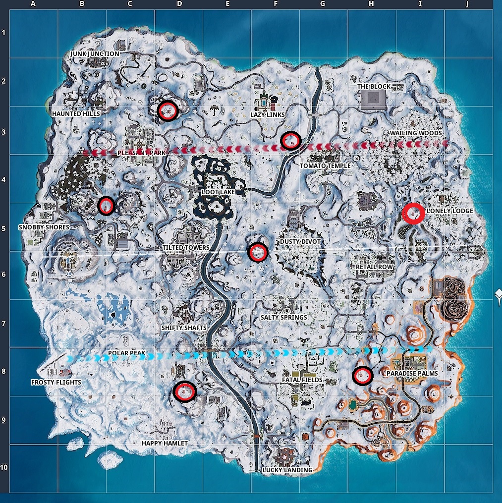 outposts locations fortnite