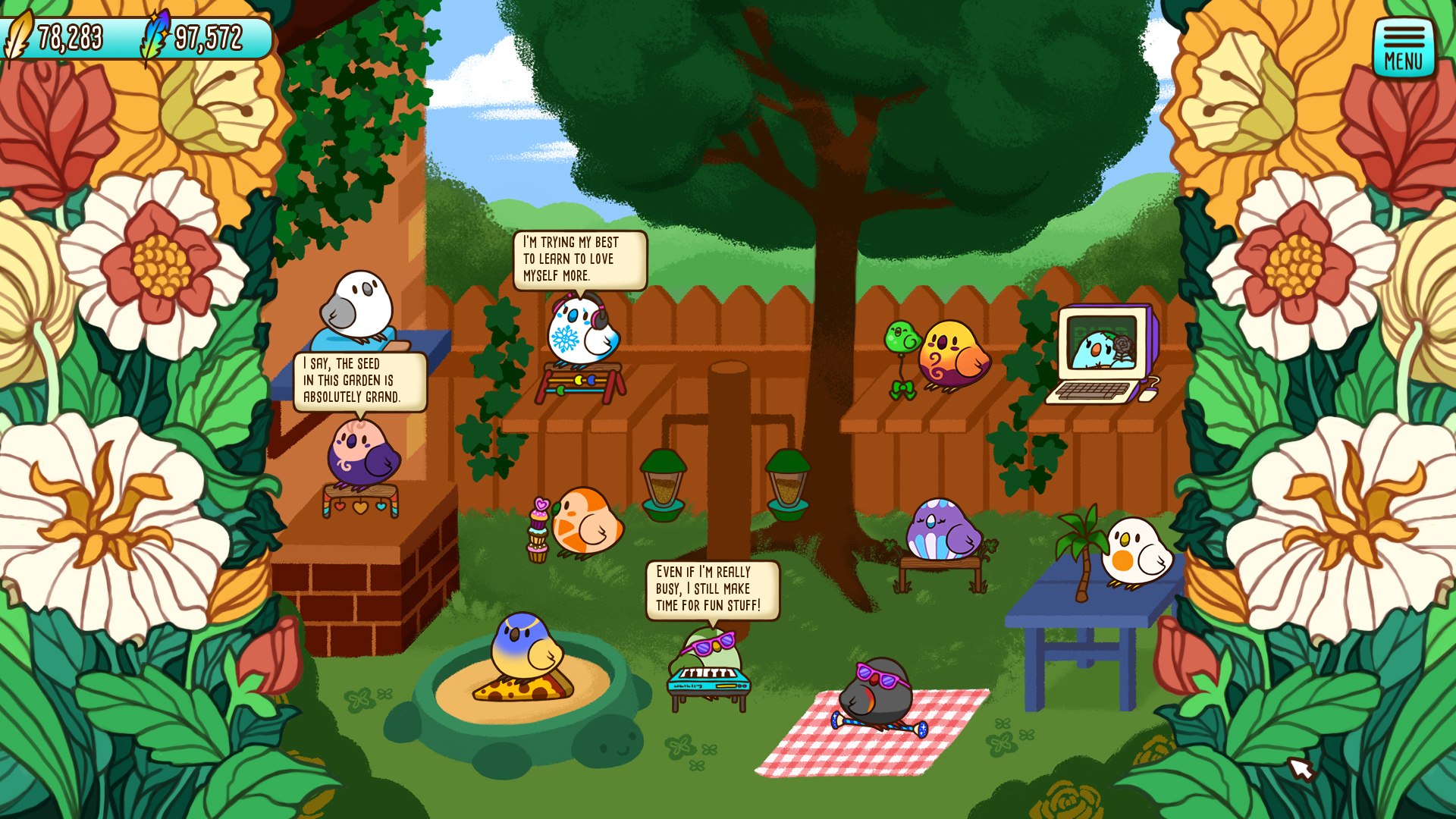 tiny bird garden deluxe