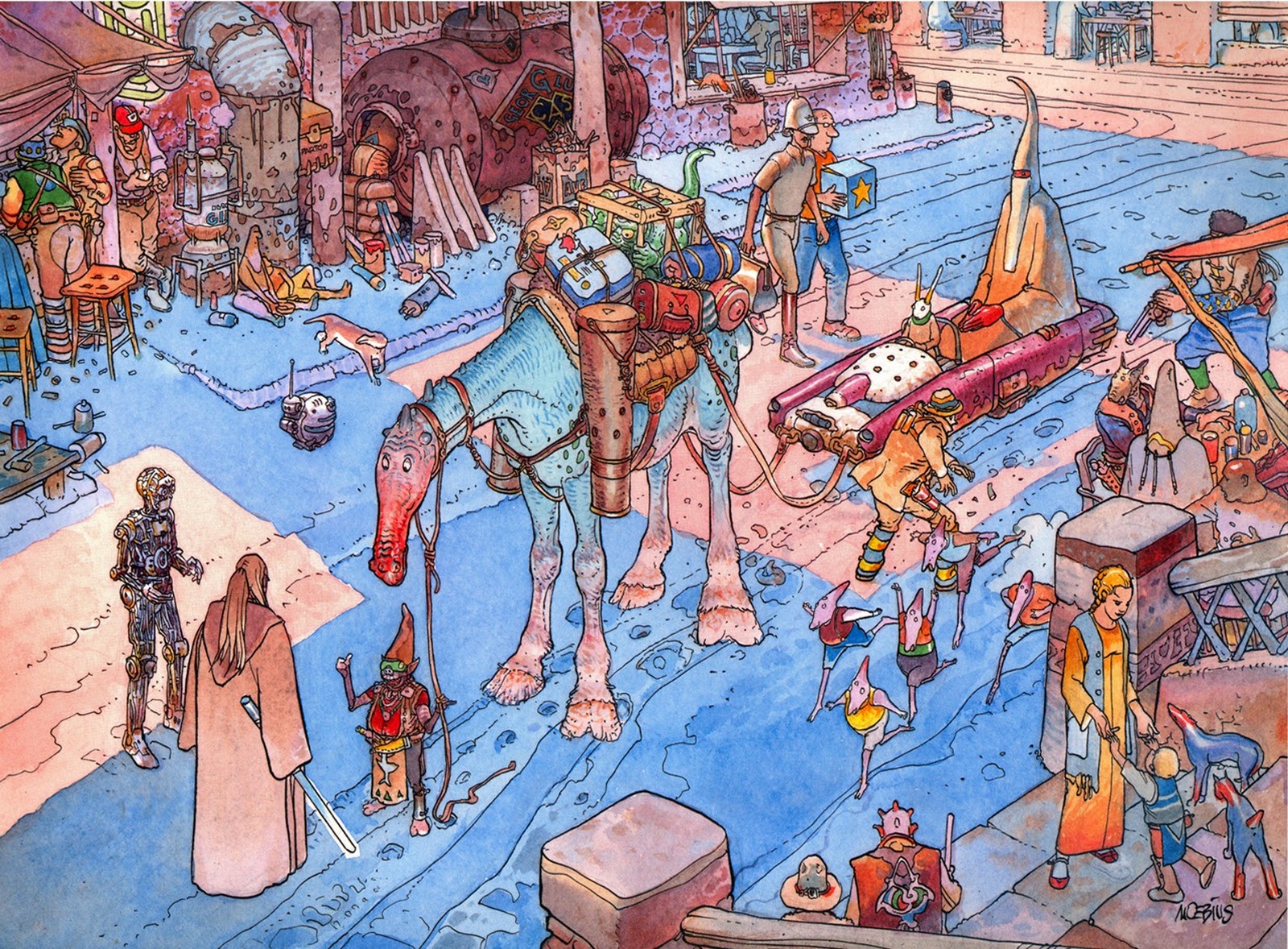 A Panel Shaped Screen: Rediscovering Moebius, the artist who influenced