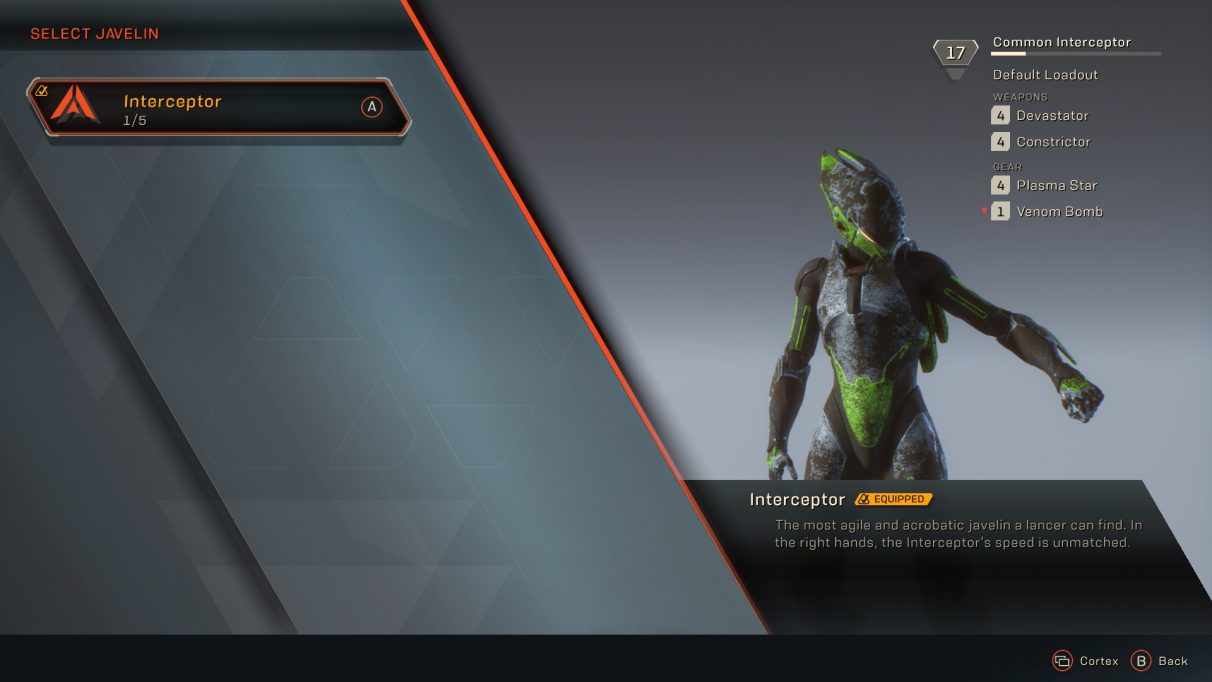 Anthem Javelins how one can unlock all of the character lessons