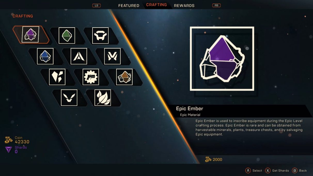 Anthem crafting: easy methods to get embers, upgrading blueprints, inscriptions