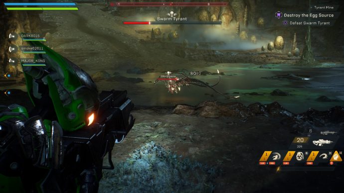 Anthem Tyrant Mine Stronghold Mission Defeating The Swarm Tyrant Rock Paper Shotgun