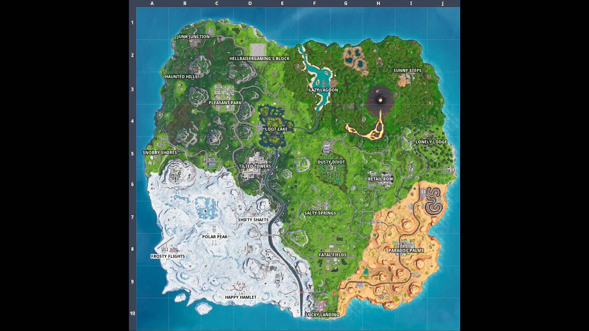 Fortnite locations guide (V8.00) – Fortnite map locations, best place ...