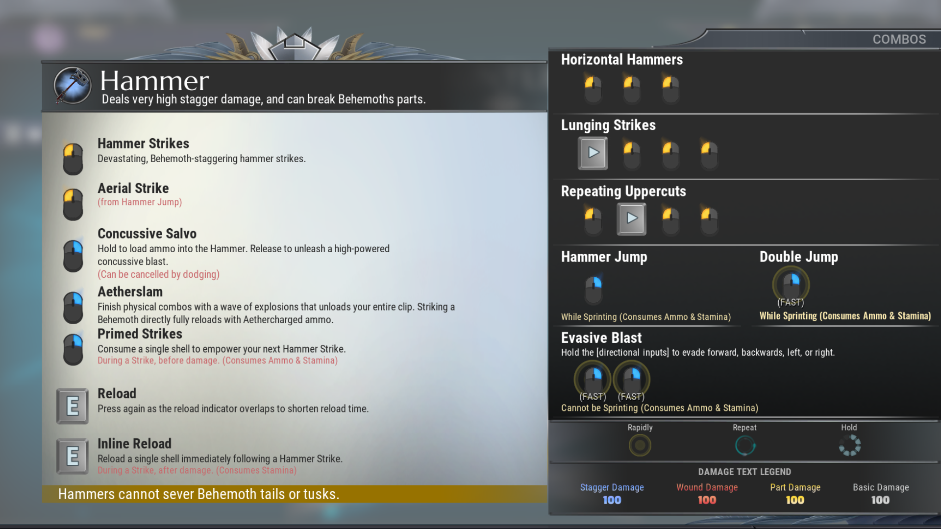 Dauntless Elemental Chart