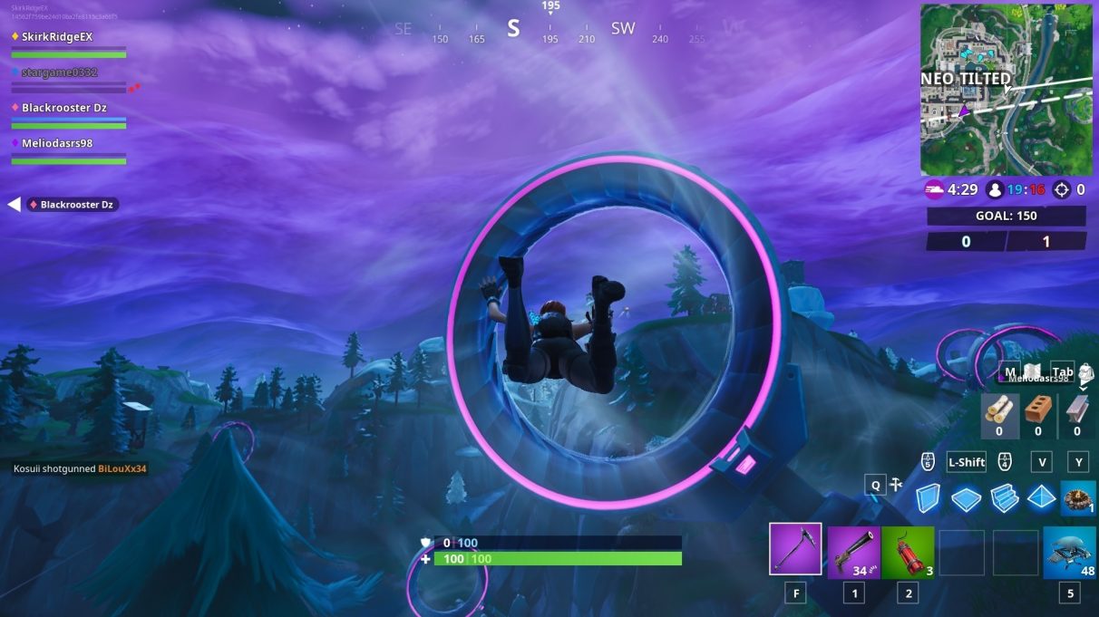 Fortnite Ride The Slipstream locations where to find Neo Tilted and