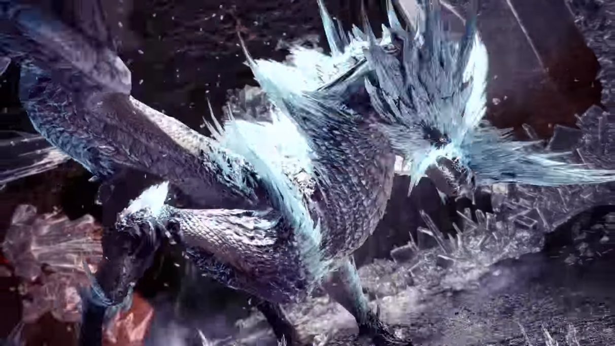 Velkhana in Monster Hunter World Iceborne.