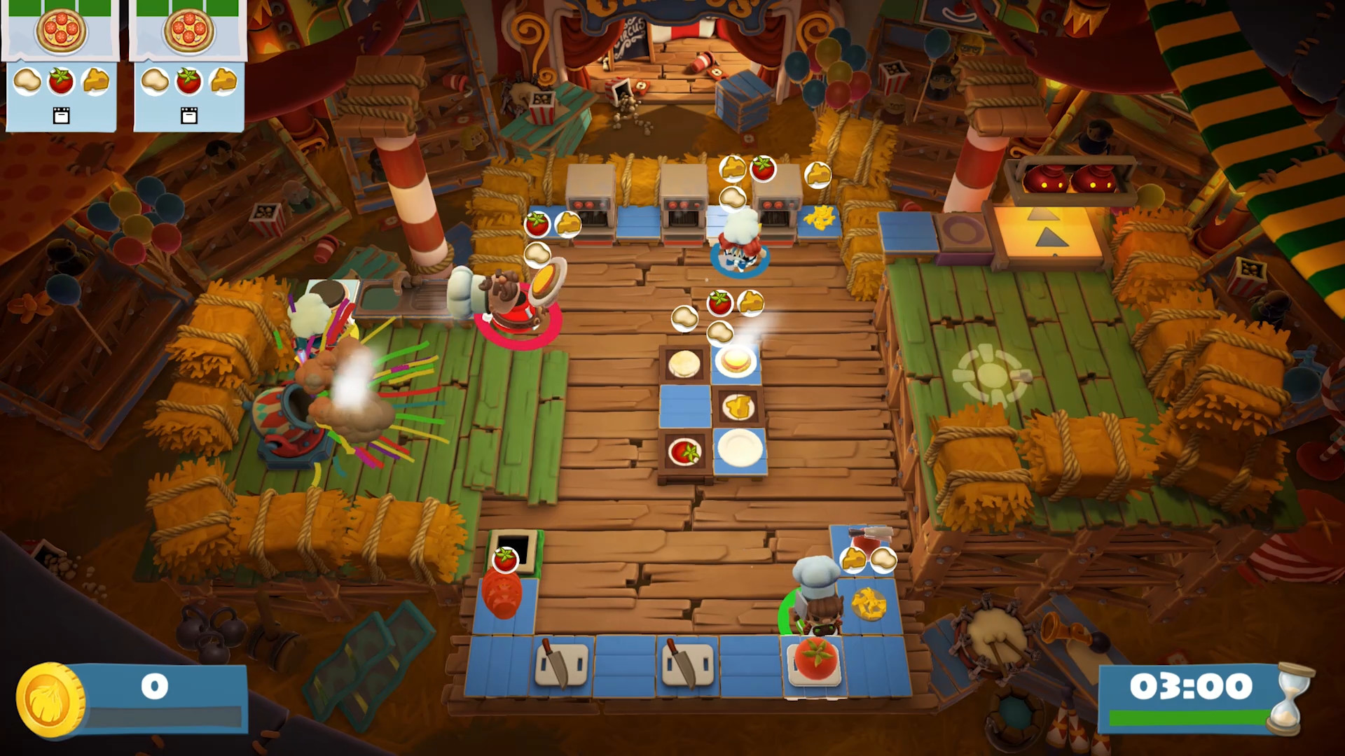 Overcooked 2 goes to the circus in its latest DLC