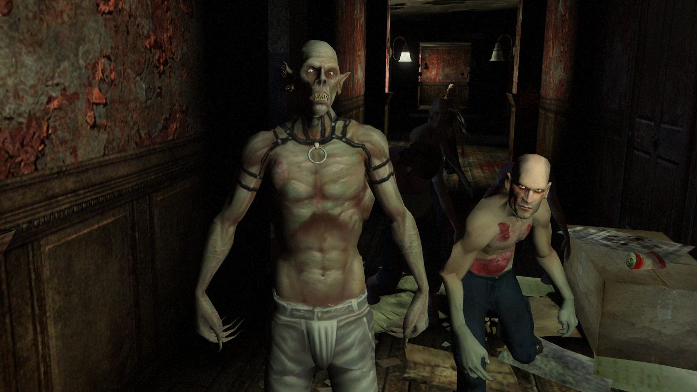 A screenshot of two vampires from Vampire The Masquerade: Bloodlines.