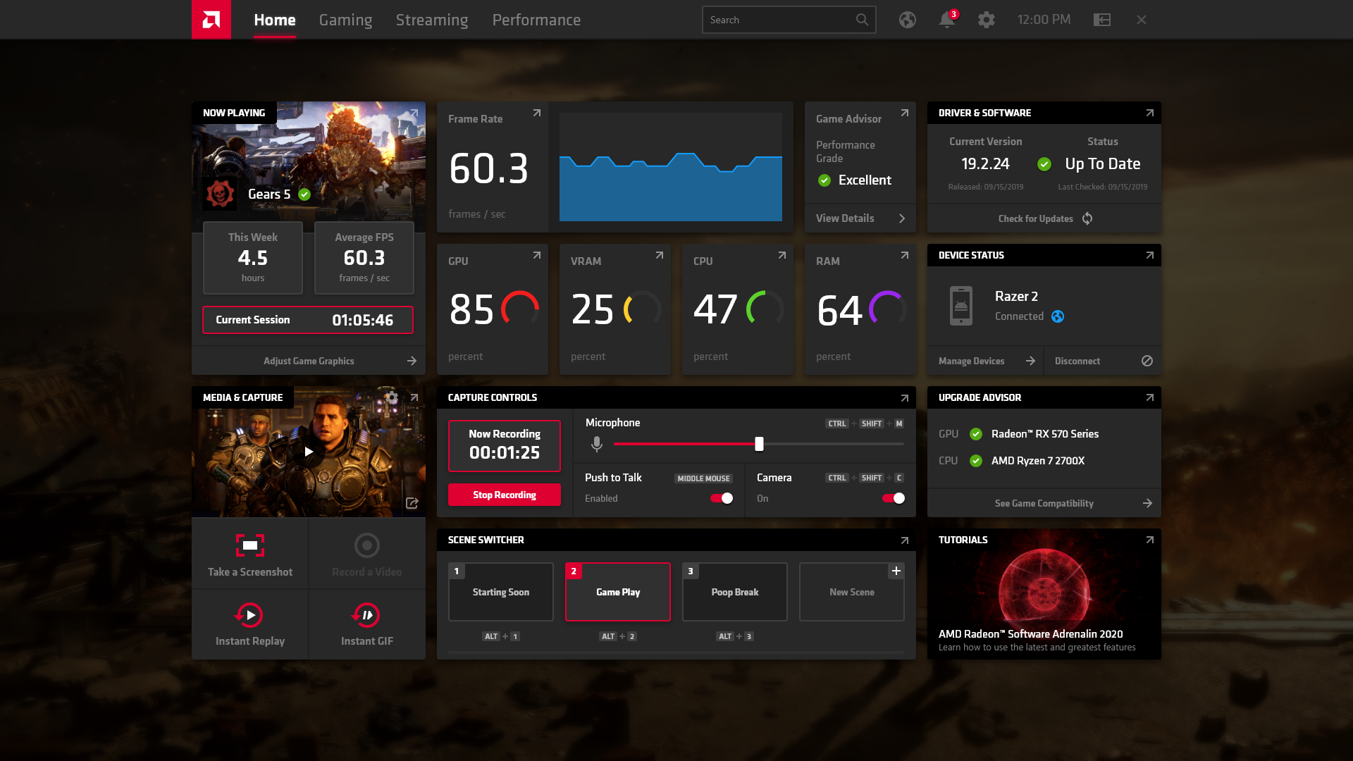 amd adrenalin control panel adjust scaling