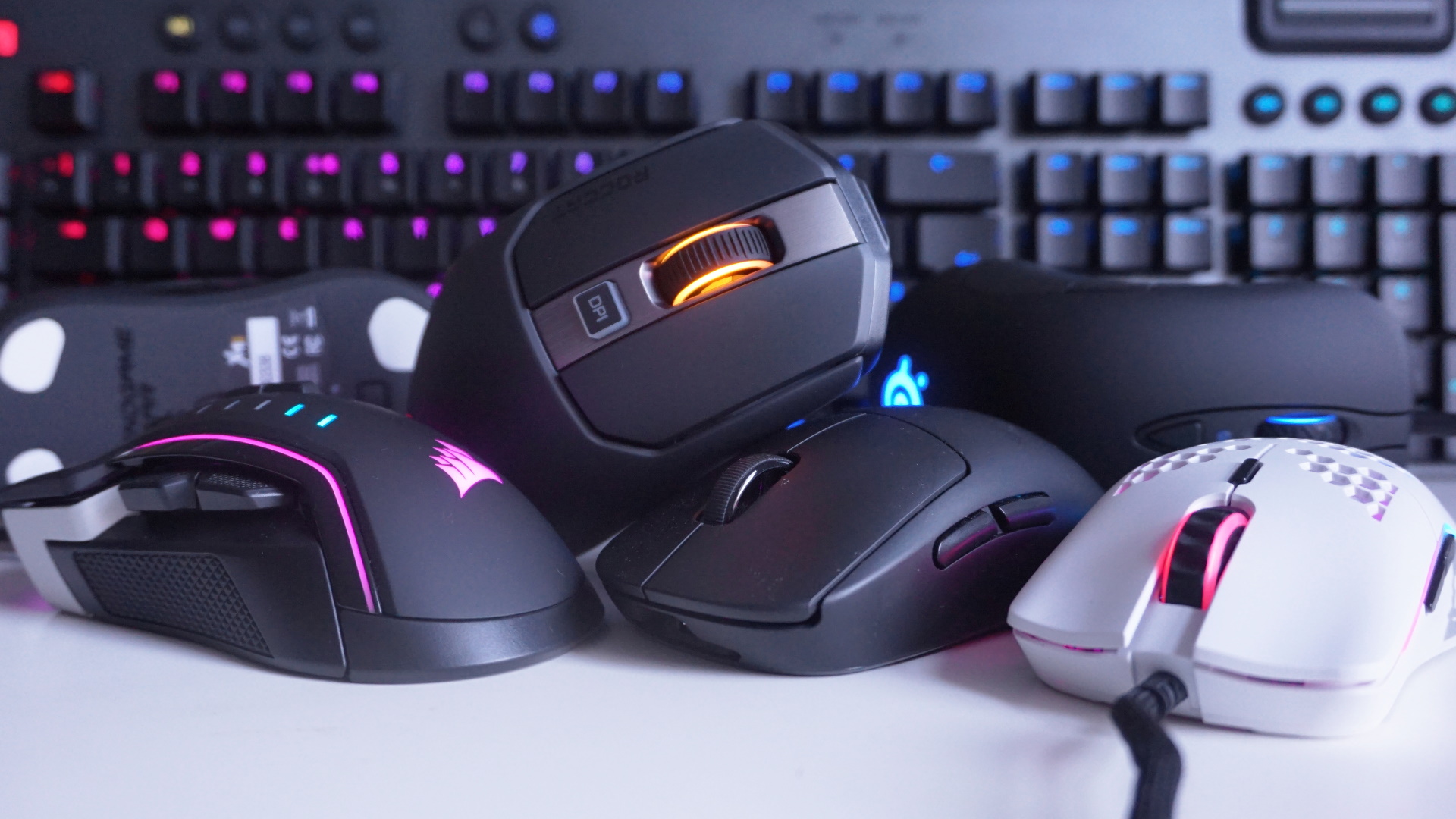 Selection of gaming mice