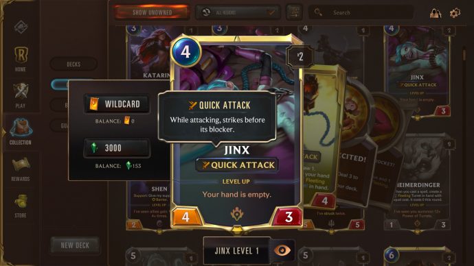 Runeterra keyword Quick Attack