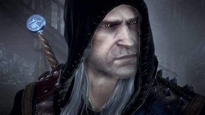 A screenshot of Geralt from The Witcher 2: Assassin Of Kings.