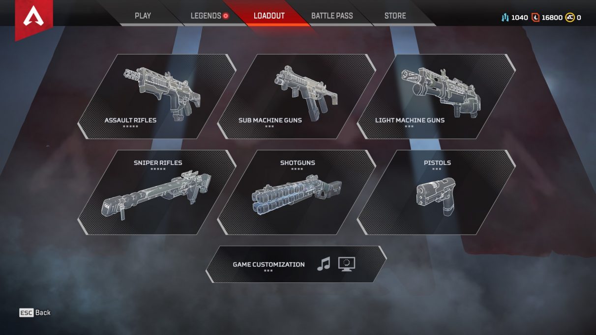 Apex Legends weapons overview