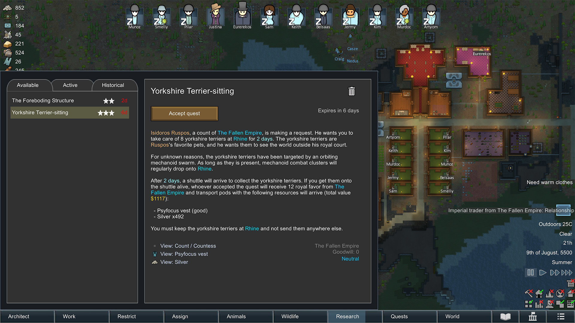 rimworld royalty existing save