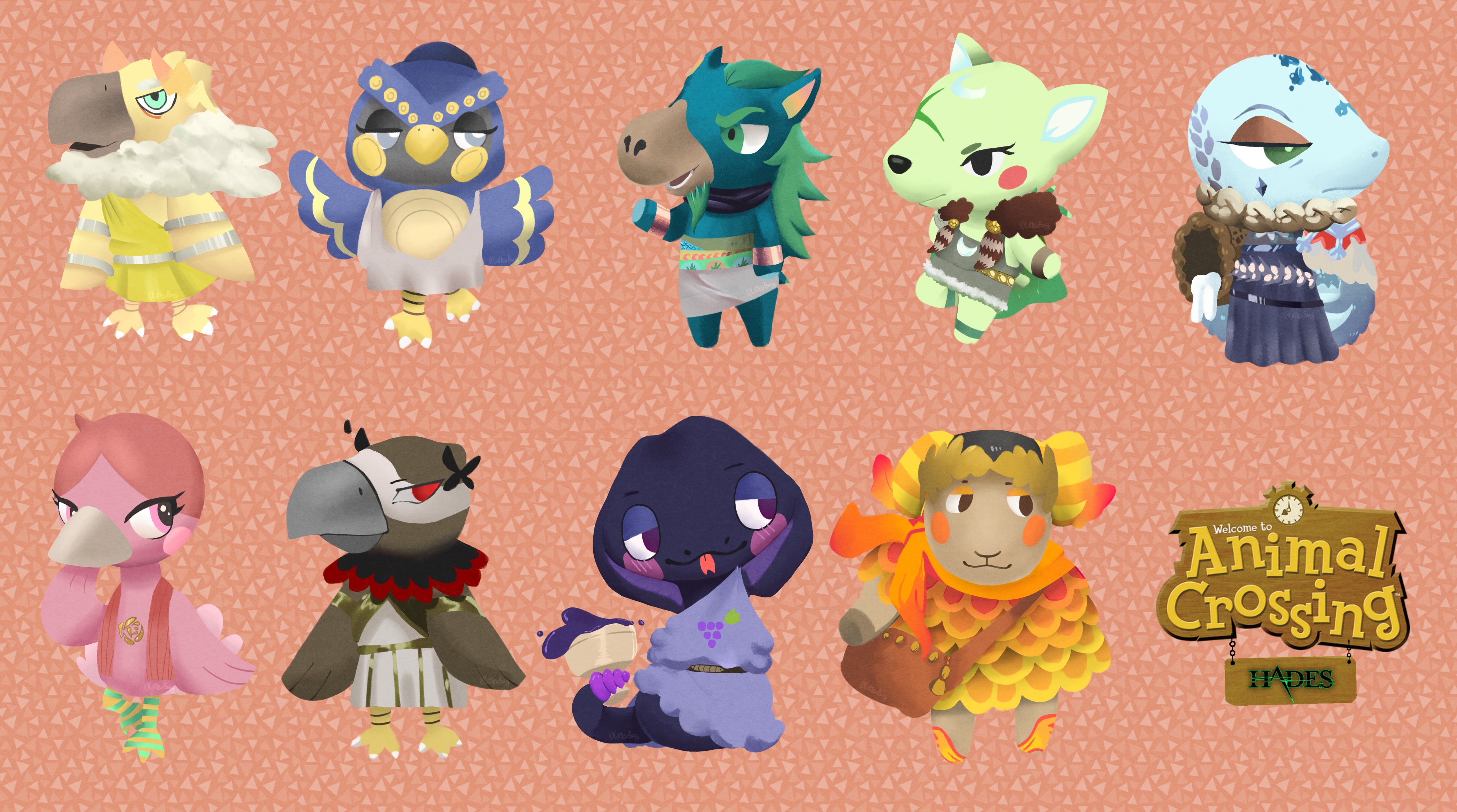 Checkout these Hades gods as cute Animal Crossing Villagers - 85