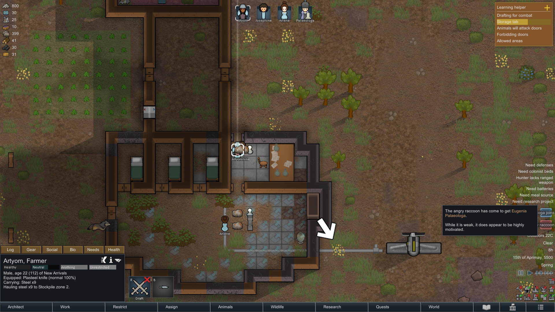 rimworld tips on base building