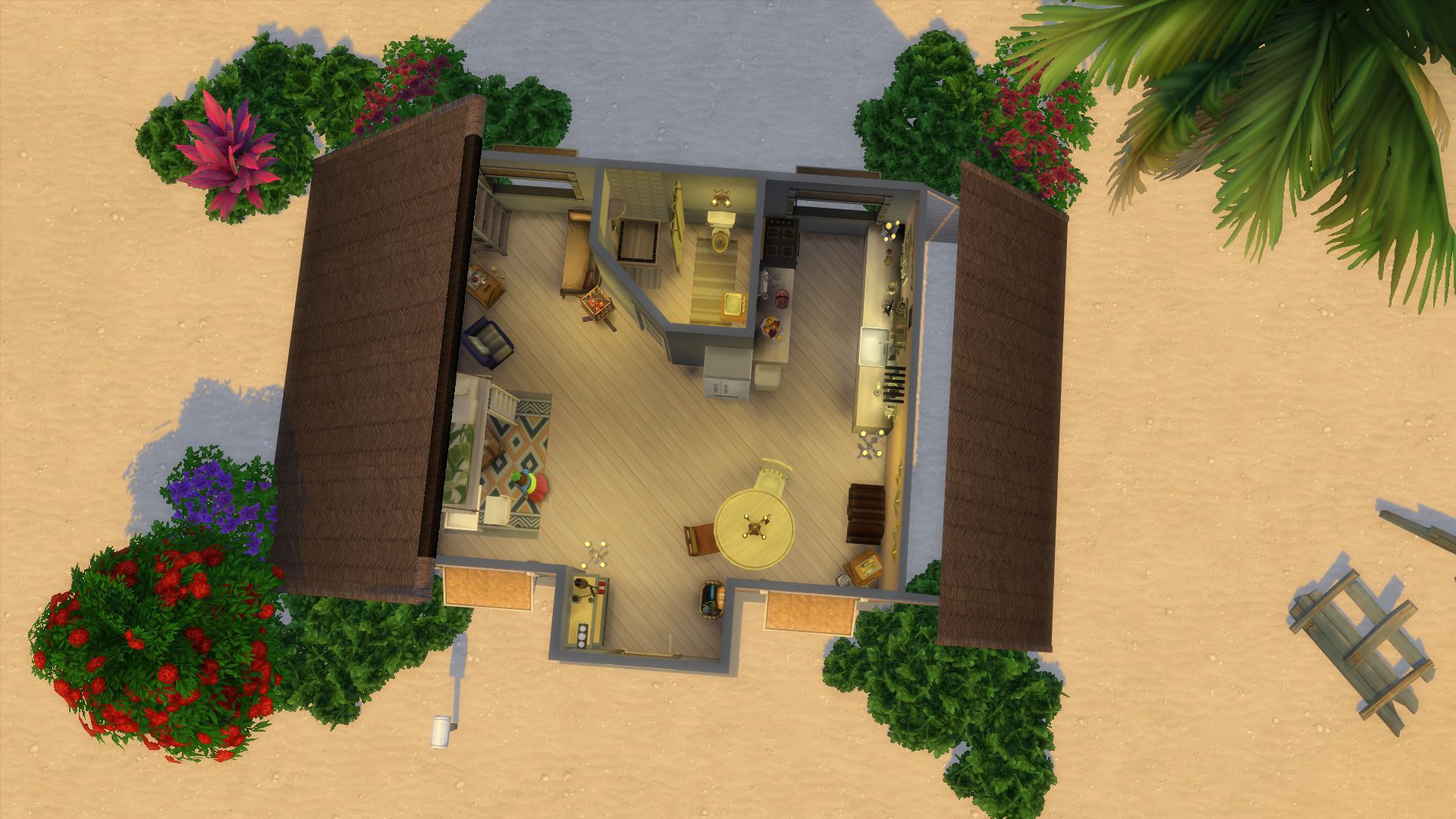 I made an isolated island hermitage in The Sims 4 but it is a complete coincidence - 23