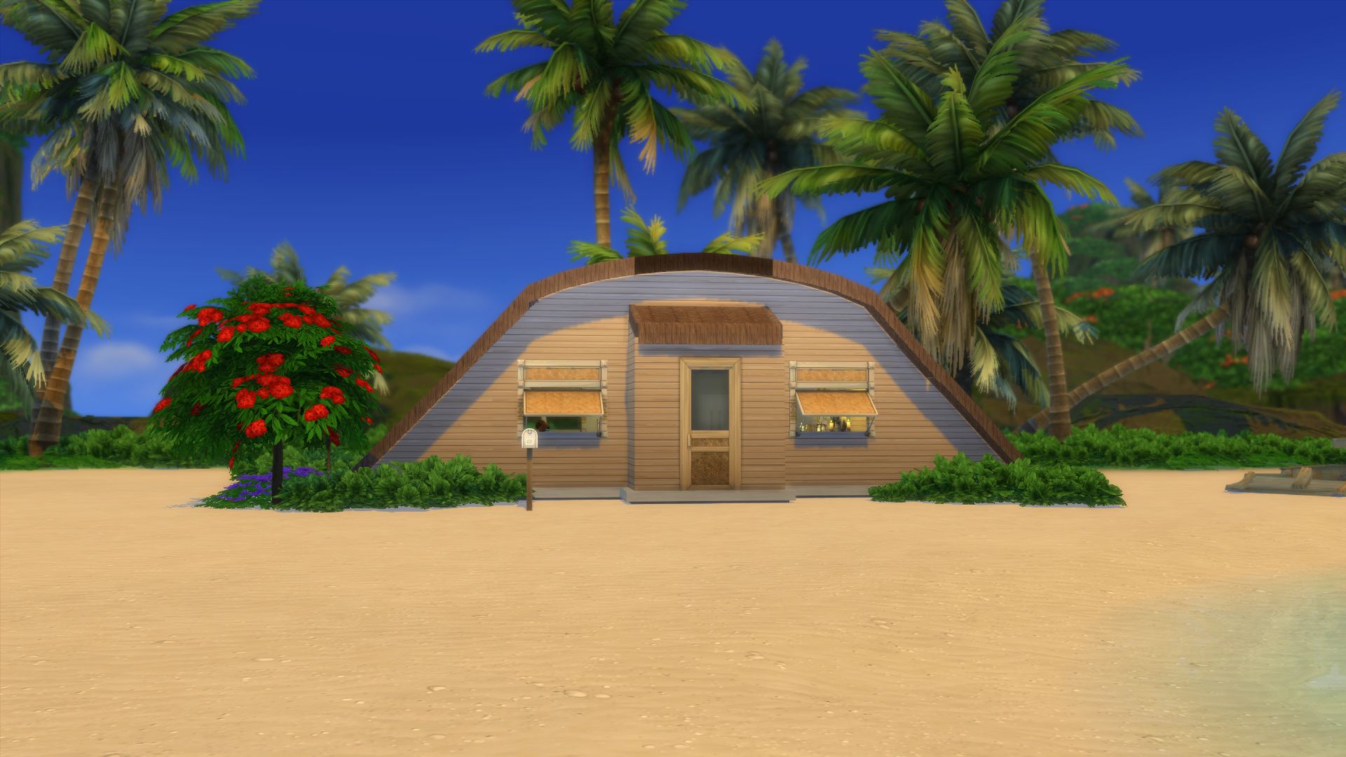 I made an isolated island hermitage in The Sims 4 but it is a complete coincidence - 42