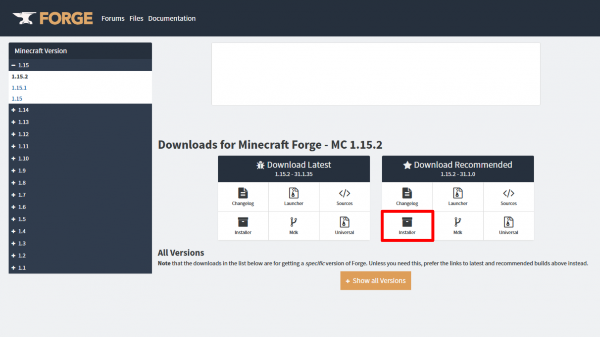 How To Install Minecraft Forge For 1 15 Rock Paper Shotgun