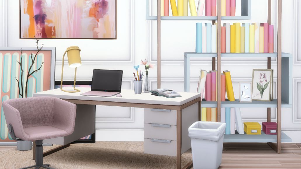 sims 4 cc l desk