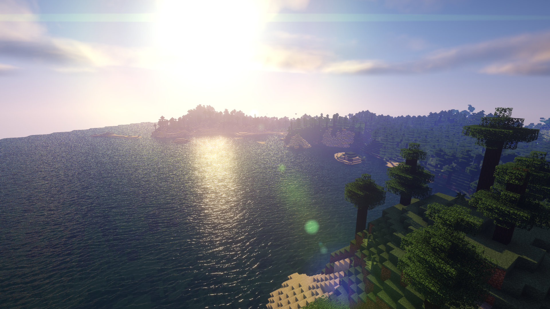 realistic minecraft shaders and texture pack combo