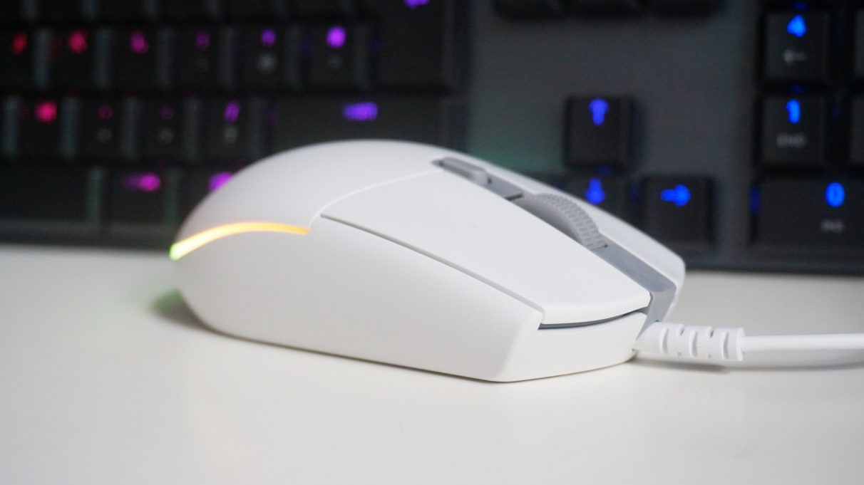 white logitech g203