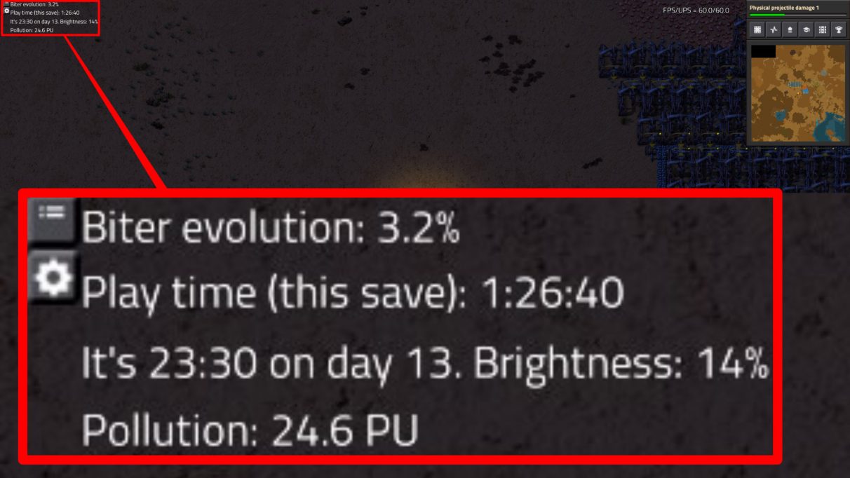 EvoGUI allows you to see, among other things, the current Biter evolution rate.