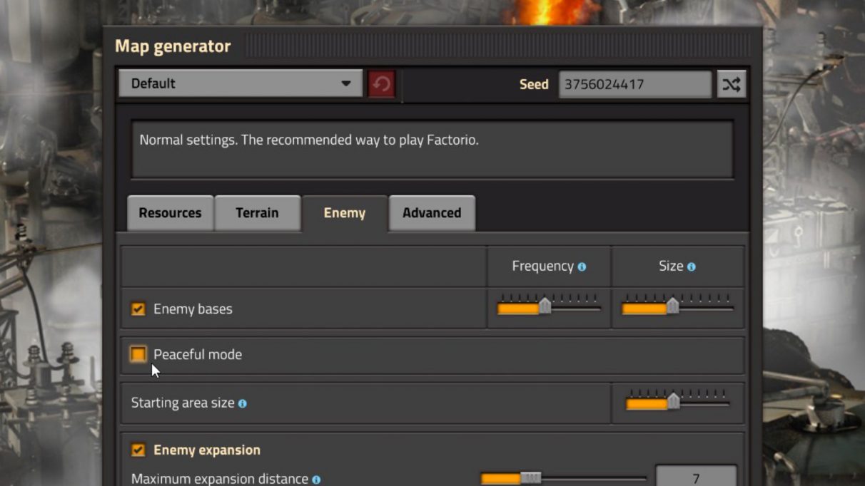 You can enable Peaceful Mode when starting a new game of Factorio to ensure Biters won't attack you until you're ready.