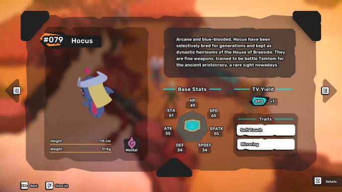 Temtem Hocus  location of this powerful Temtem - 42