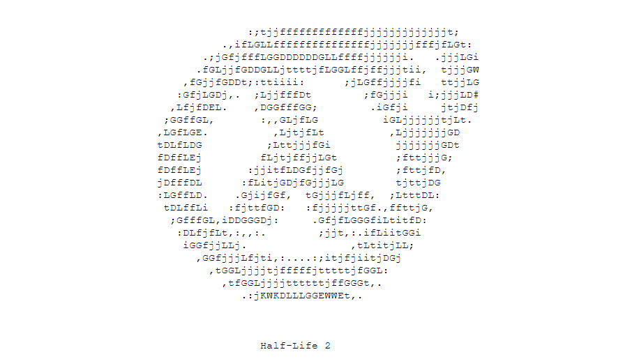 2000 character ascii art