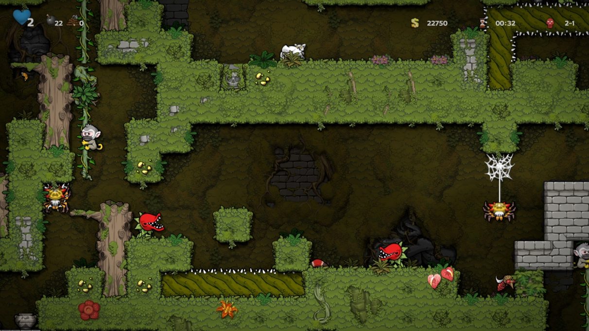 An image of some bullshit in Spelunky 2.