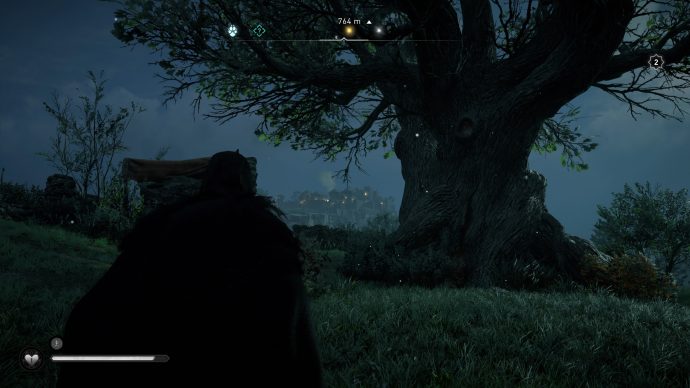 A peculiar looking tree in the Oxenefordscire region of Assassin’s Creed Valhalla
