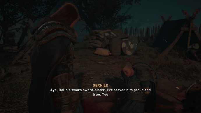 Speaking to Gerhild in Assassin’s Creed Valhalla